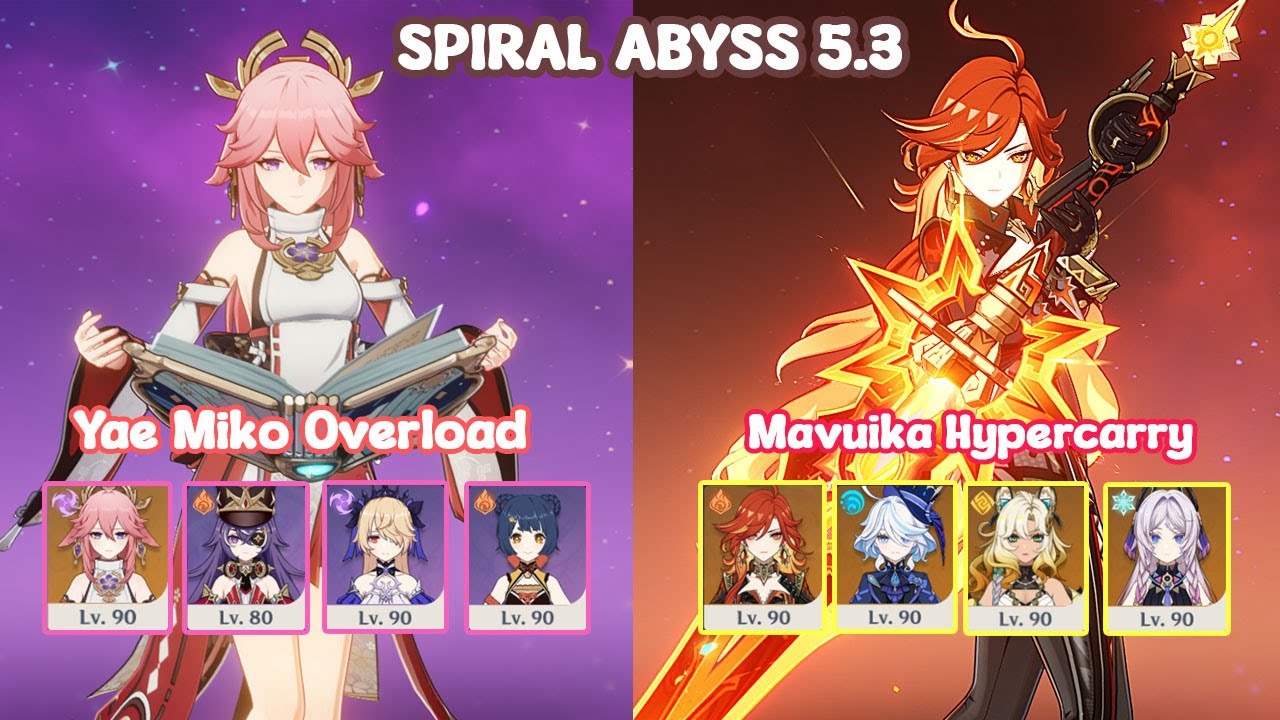 Yae Miko Overload and Mavuika Melt | Floor 12 | Spiral Abyss |  Genshin Impact 5.3
