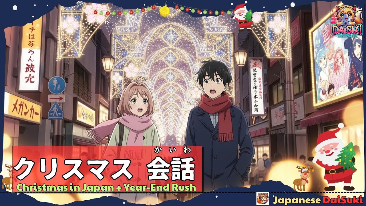日常会話 ｜クリスマスと年末ラッシュ｜Christmas in Japan + Year End Rush