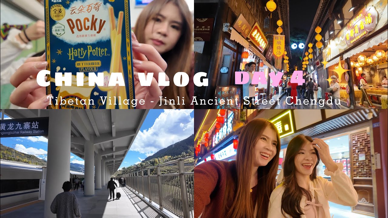day 4: Tibetan Village, Silver Store, Bullet Train to Chengdu, Jinli Ancient Street