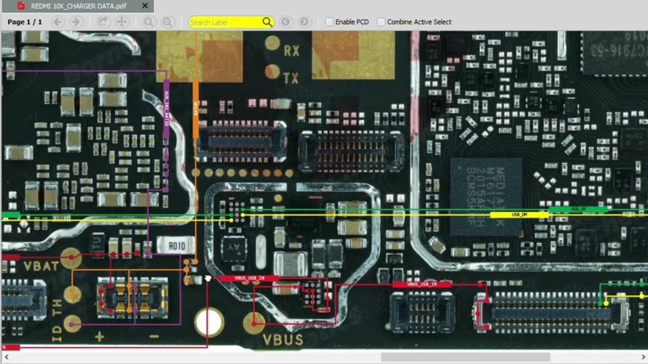 redmi 10x Charger data charging solution/Borneo schematic and hardware solution