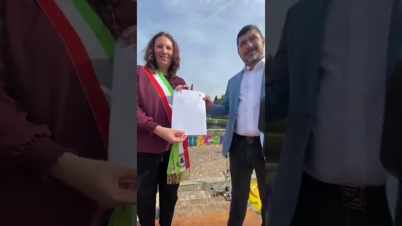 Firma del Convenio entre Ixtlahuacán de los Membrillos y Codogné en la Republica Italiana