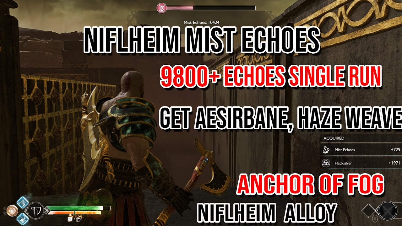 [God Of War] - Niflheim Mist Challenge - Get Mist Echoes, Aesirbane, Haze Weave.