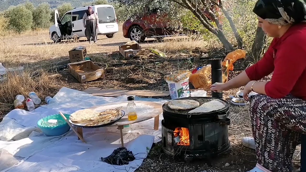 🏆🏆BAHÇEDE ÖĞLEN MENÜMÜZ MERMERDE BAZLAMA BÖREK