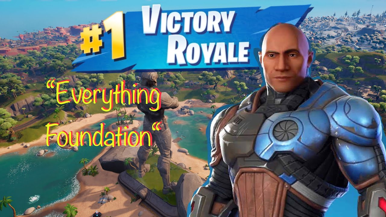 New Dwayne &ldquo;The Rock&rdquo; Johnson Foundation Skin Fortnite Chapter 3 One Pump Solo Victory Royal 4k