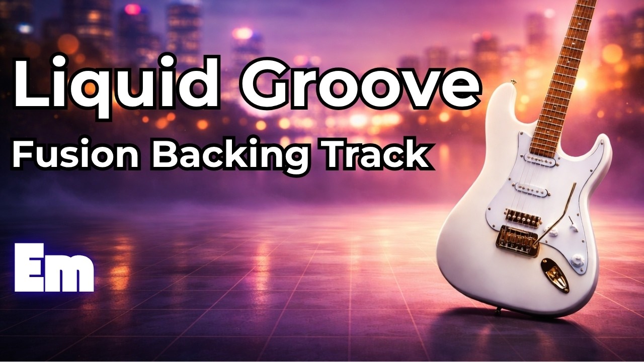 Liquid Groove Fusion Backing Track - Em