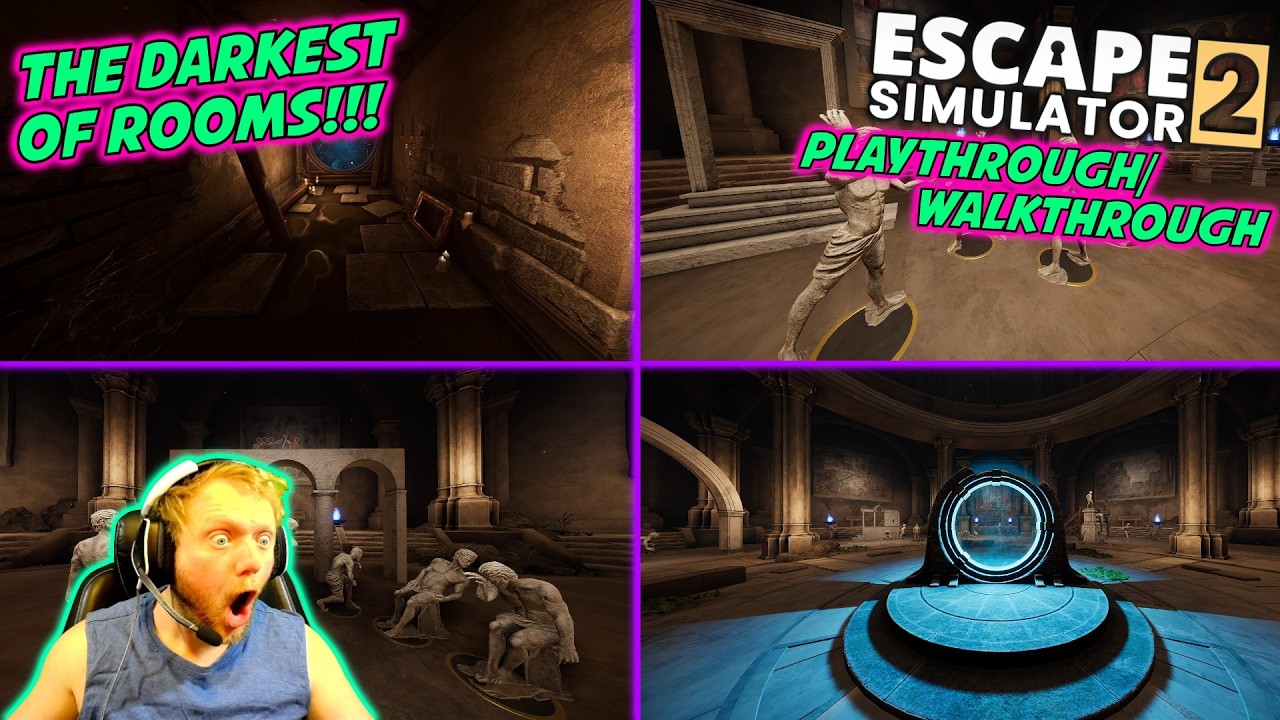 The Hardest Puzzle I've Ever Done!!! - The Darkest of Puzzles | Escape Simulator 2