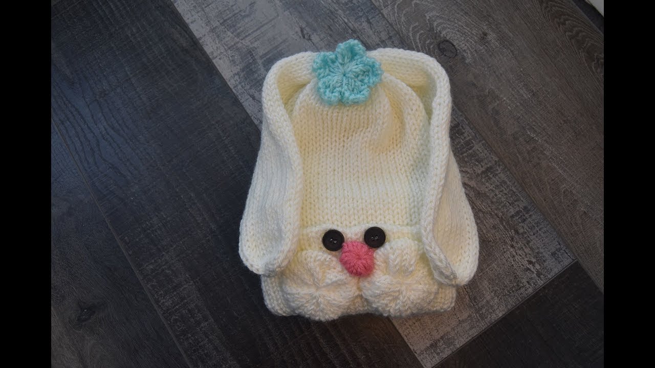 HOW TO KNIT BUNNY HAT (FRANCAIS) -KNITTING MACHINE