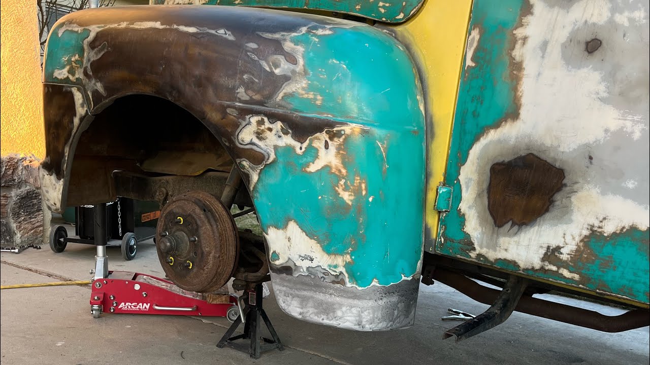 1952 Ford F1 Front Fender Repair