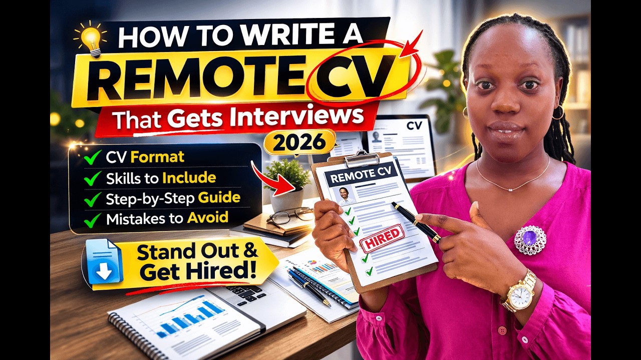How to Write a Remote CV That Gets Interviews in 2026 | Uko wakwandika CV iguhesha akazi online