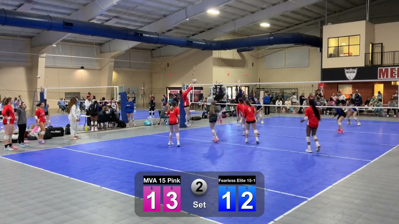 MVA 15 Pink vs Fearless Elite 15-1 day 2 match 2 set 2