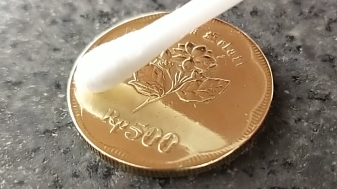 Koin 500 Rupiah paling berkilau di dunia || coin polishing