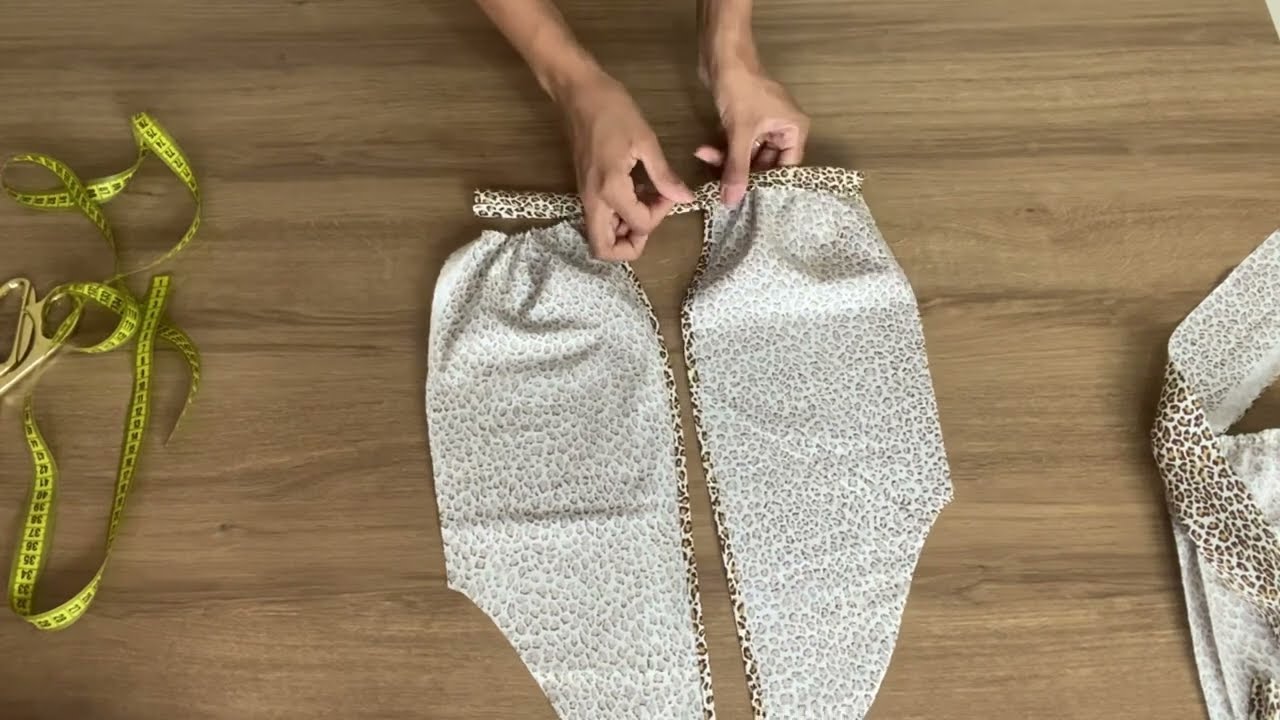 Costure Blusa de tricoline com 1m de tecido. DIY