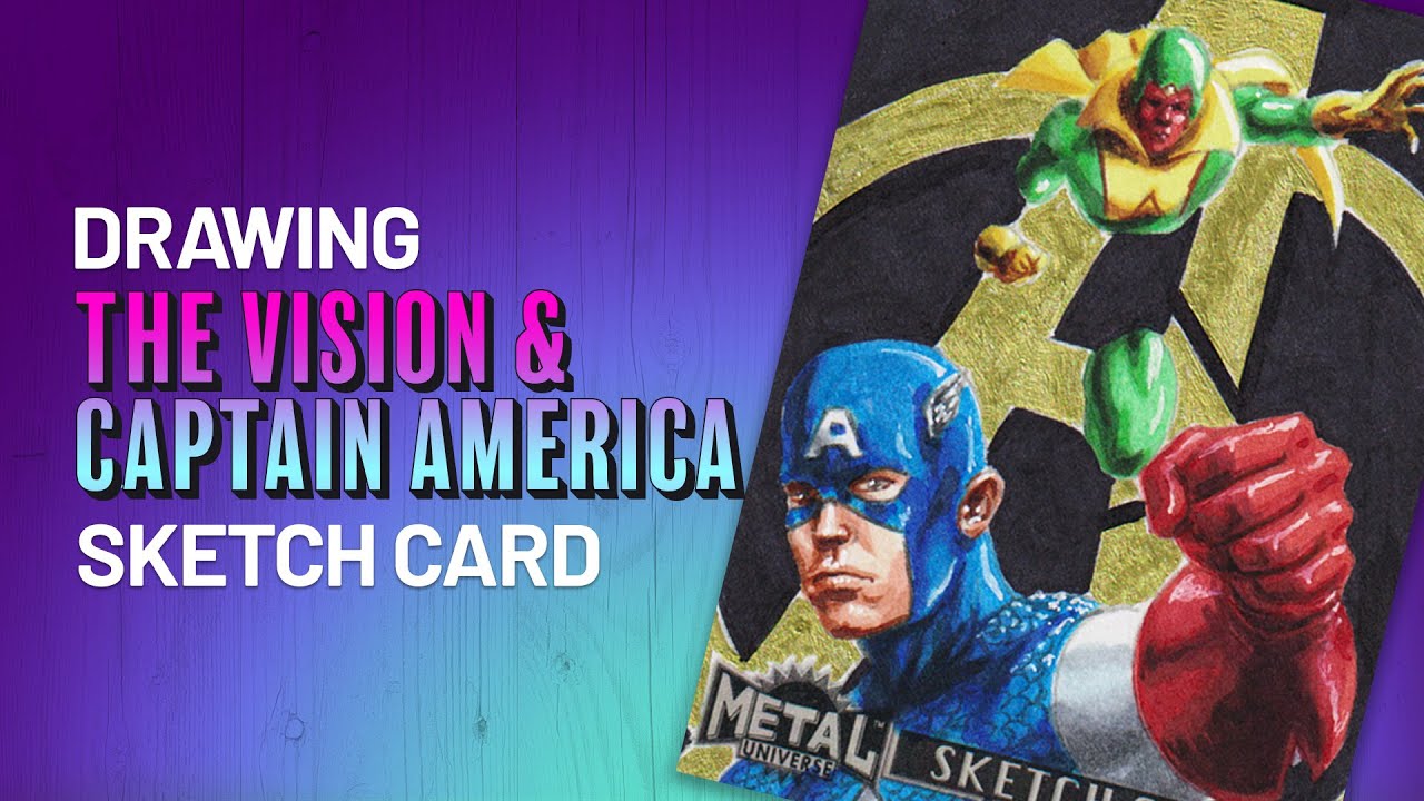 Drawing Vision and Captain America