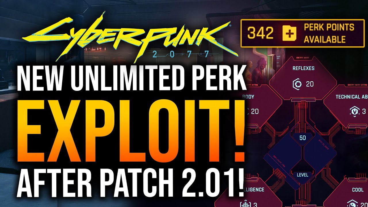 Cyberpunk 2077 &mdash; ГЛИТЧ НА БЕСКОНЕЧНЫЕ ОЧКИ ПЕРКОВ в ПАТЧЕ 2.01!