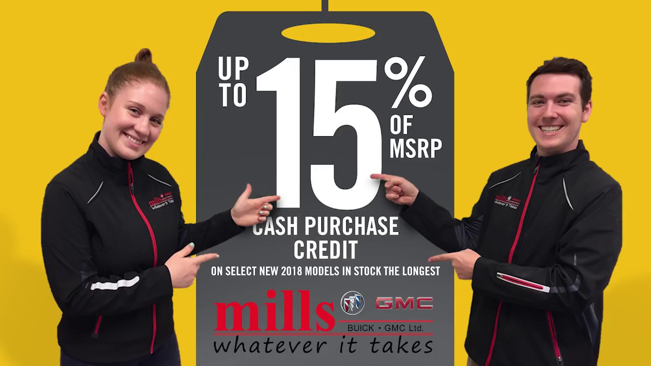 JUNE SPECIAL: 15% of MSRP - Mills Motors Buick GMC