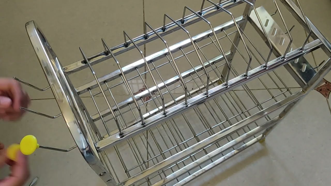 Stainless Steel 4 Shelf Wall Mount Kitchen Racks |💯