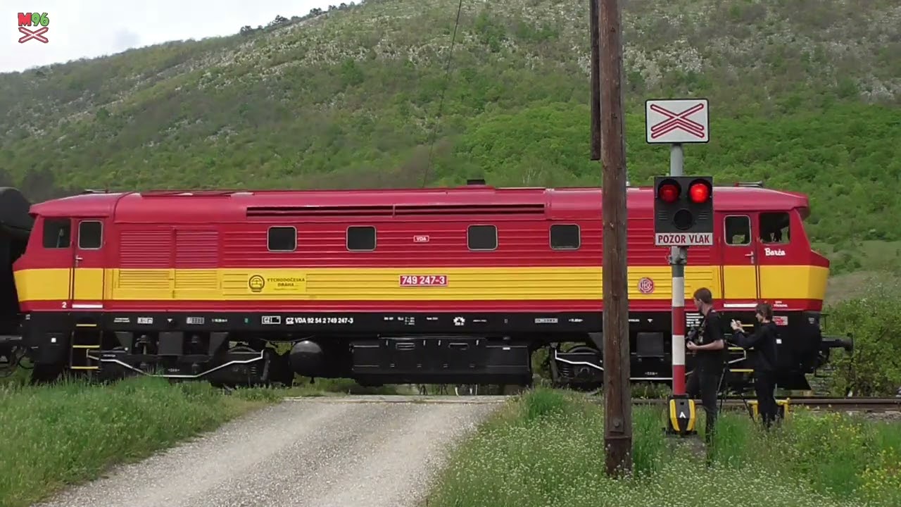 Železničné priecestie Slavec jaskyňa [SP1536] - 6.5.2023 / Žel.  přejezd / Slovak railroad crossing