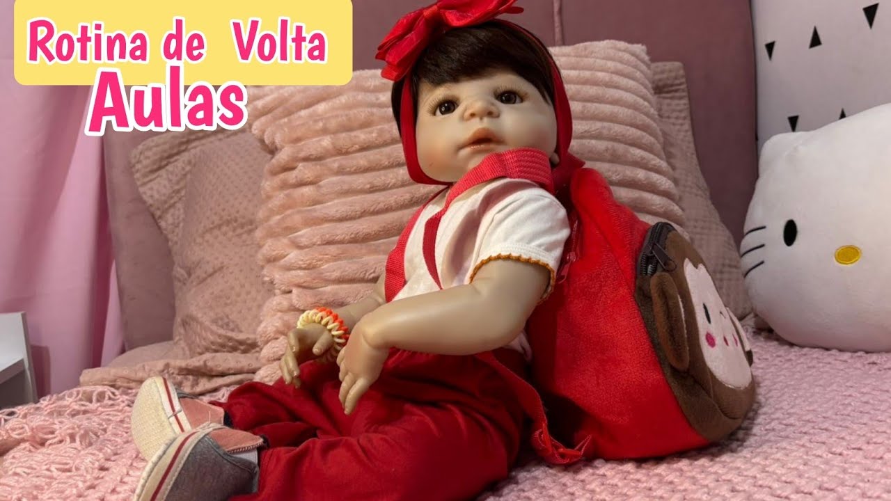 Rotina de Volta Aulas com minha Bebê Reborn 