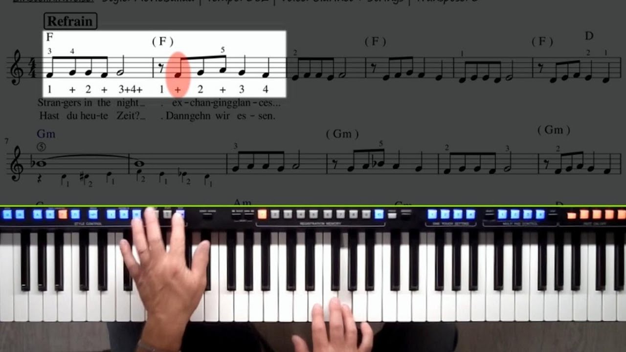 Wie du als Keyboardanfänger deine Achtelnoten-Rhythmik trainieren kannst - gekürztes O-Key-Lernvideo