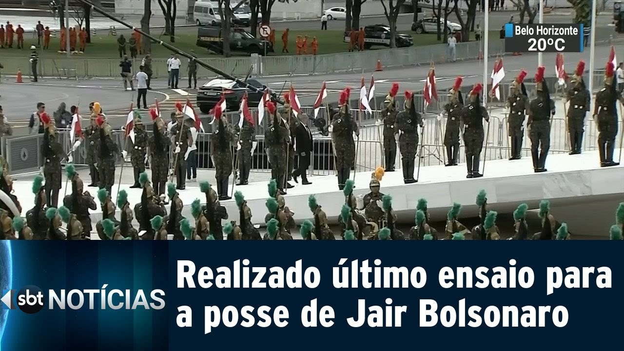 Realizado último ensaio para a posse de Jair Bolsonaro | SBT Notícias (31/12/18)