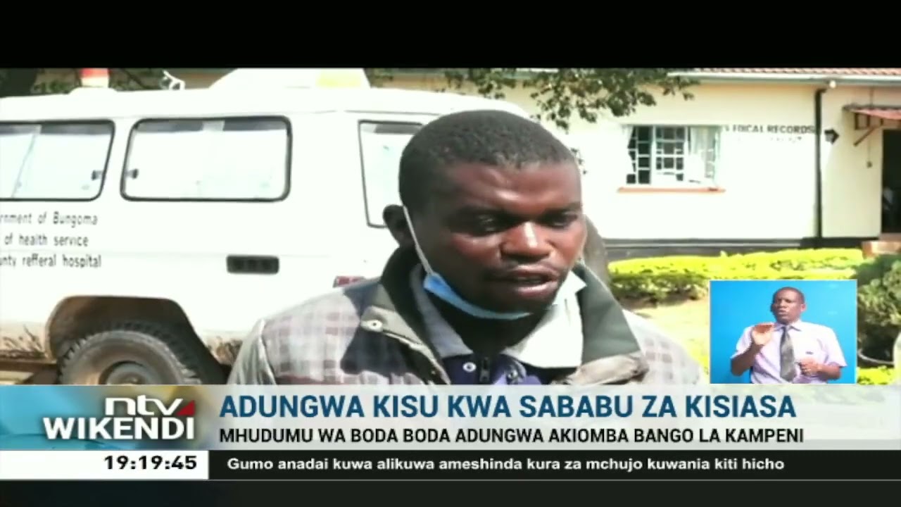 Mhudumu wa bodaboda adungwa kisu tumboni akiomba bango la kampeni Bungoma