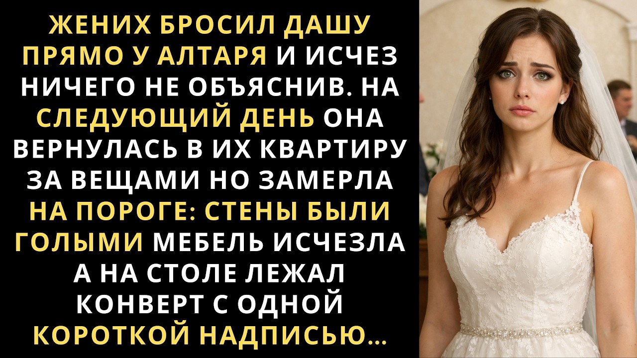Жених бросил Дашу у алтаря. На следующий день она пришла в их квартиру за вещами но не успев открыть
