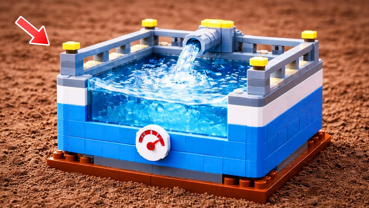 Я построил реалистичный подземный резервуар для воды из LEGO… Результат потрясающий!