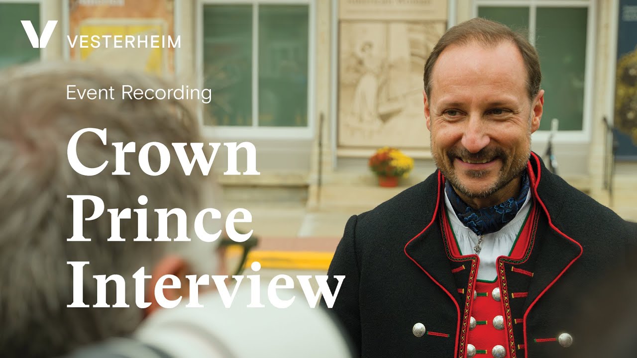 Royal Highness Crown Prince Haakon of Norway: Interview at Vesterheim
