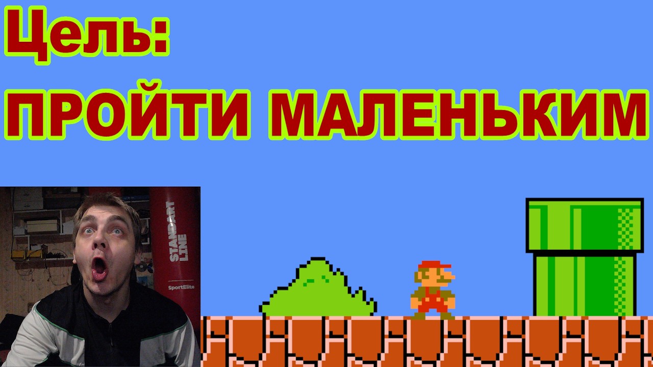 Super Mario Bros. Цель: ПРОЙТИ МАЛЕНЬКИМ!