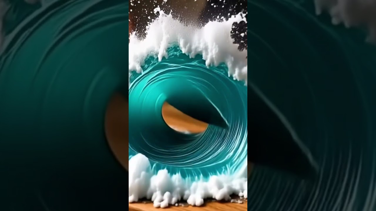 OMG she is cutting an ocean🤯 