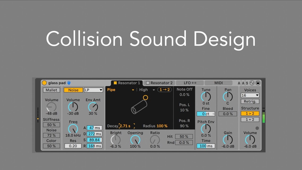 Collision Sound Design