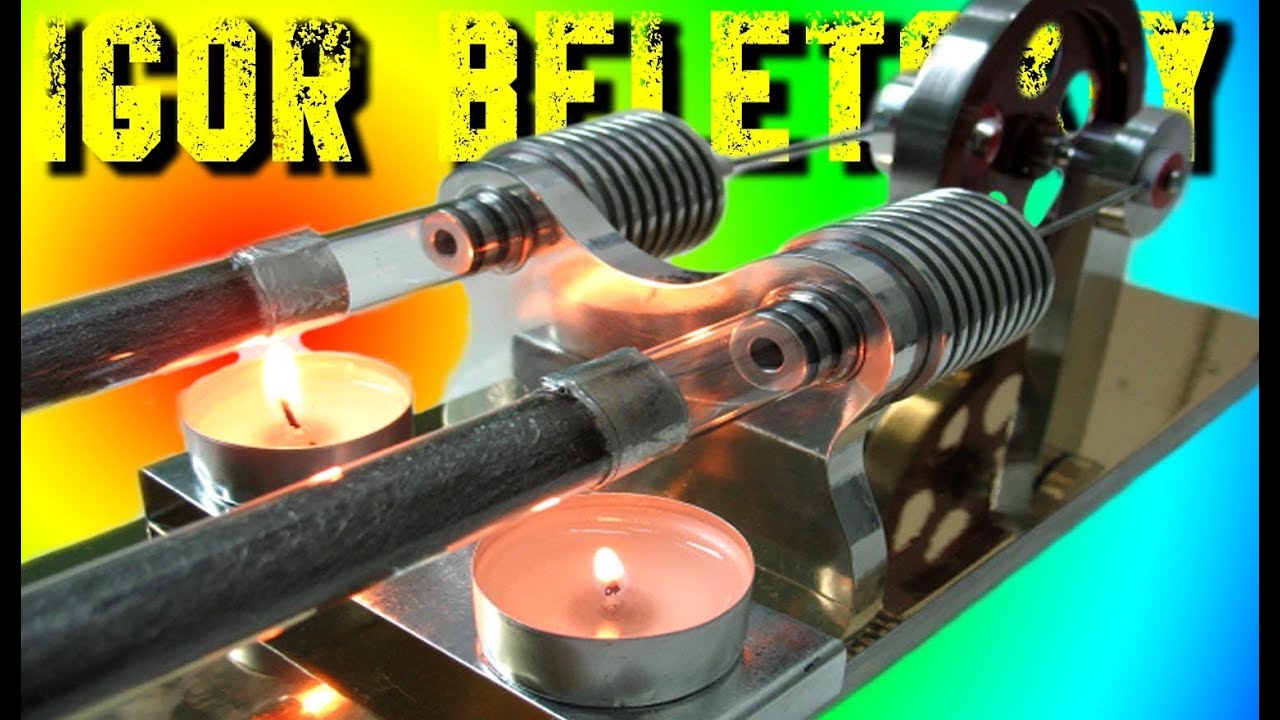 ТЕРМОАКУСТИЧЕСКИЙ  ДВИГАТЕЛЬ СТИРЛИНГА  HOMEMADE THERMOACOUSTIC STIRLING ENGINE ( ИГОРЬ БЕЛЕЦКИЙ )