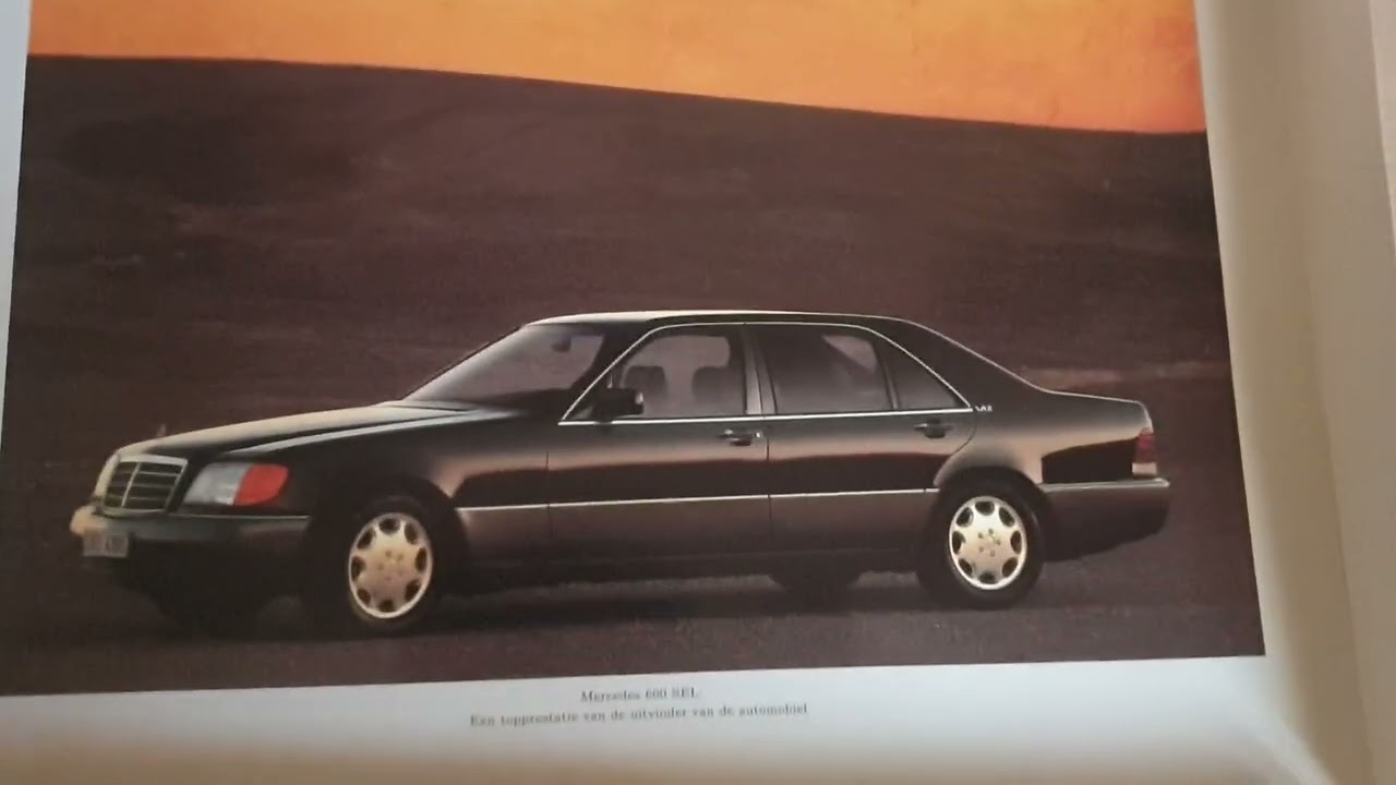 Mercedes W140 V12 600 SEL folder / prospect