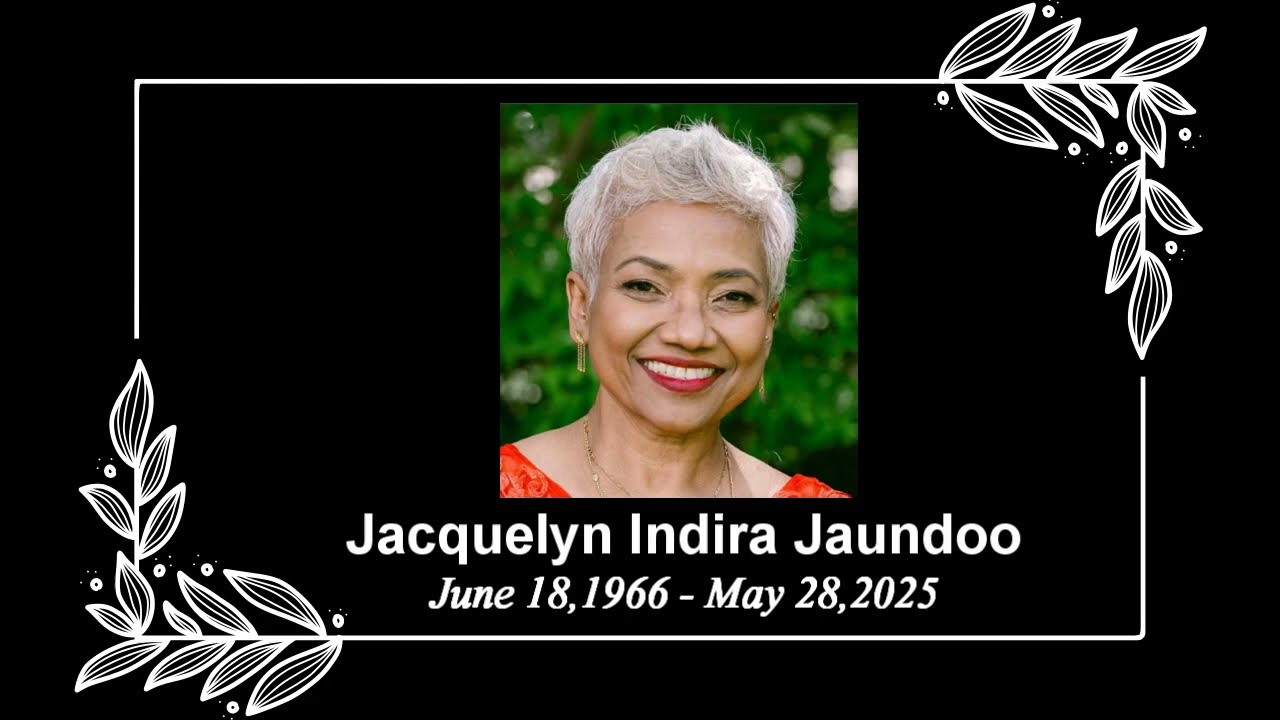 Death Announcement - Jacquelyn Indira Jaundoo