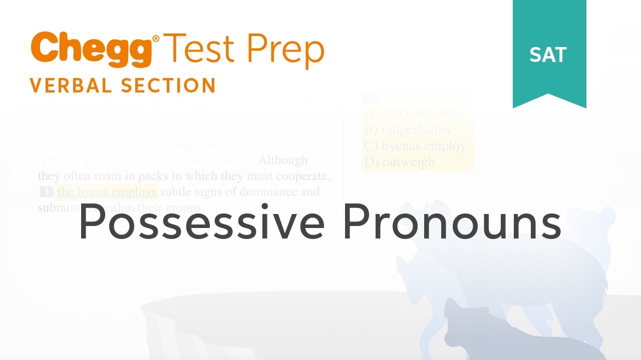 SAT prep - Possessive Pronouns and Antecedents - Chegg Test Prep