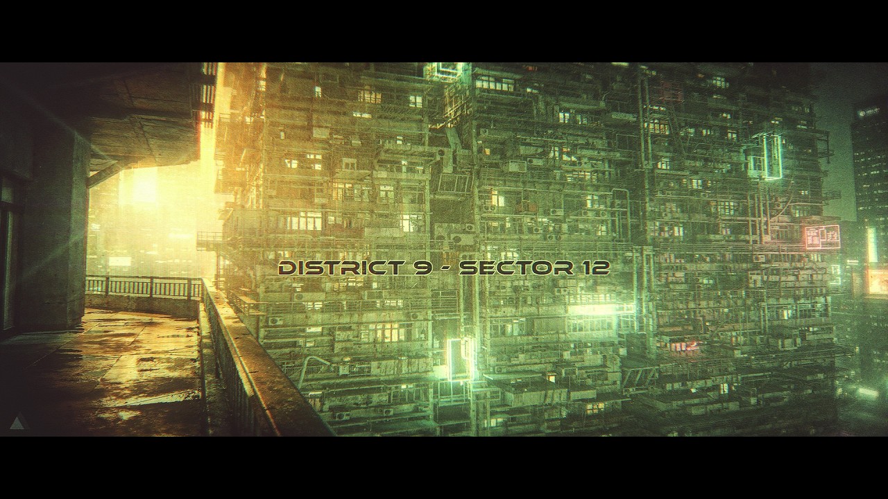 District 9 - Sector 12 | VERY Immersive Cyberpunk Ambient Music [ULTRA ATMOSPHERIC]