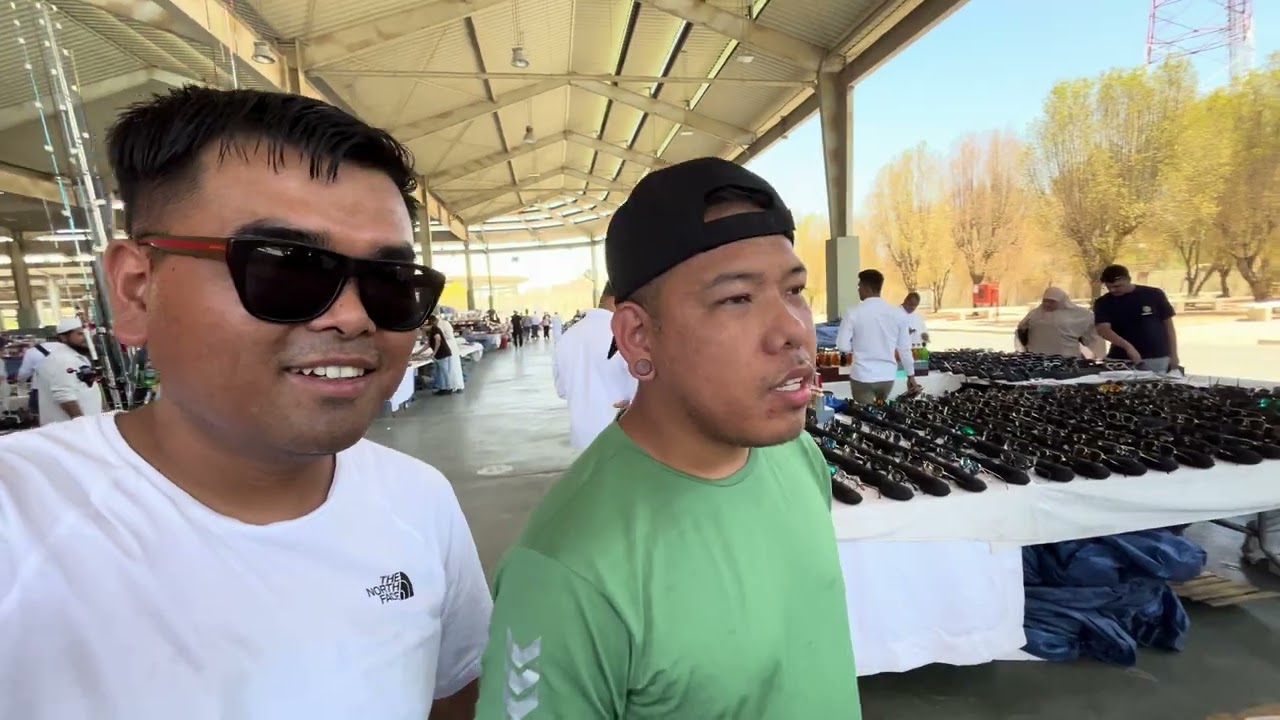 Buying New Fishing Gears at Friday Market. #kuwait #fishing #market
