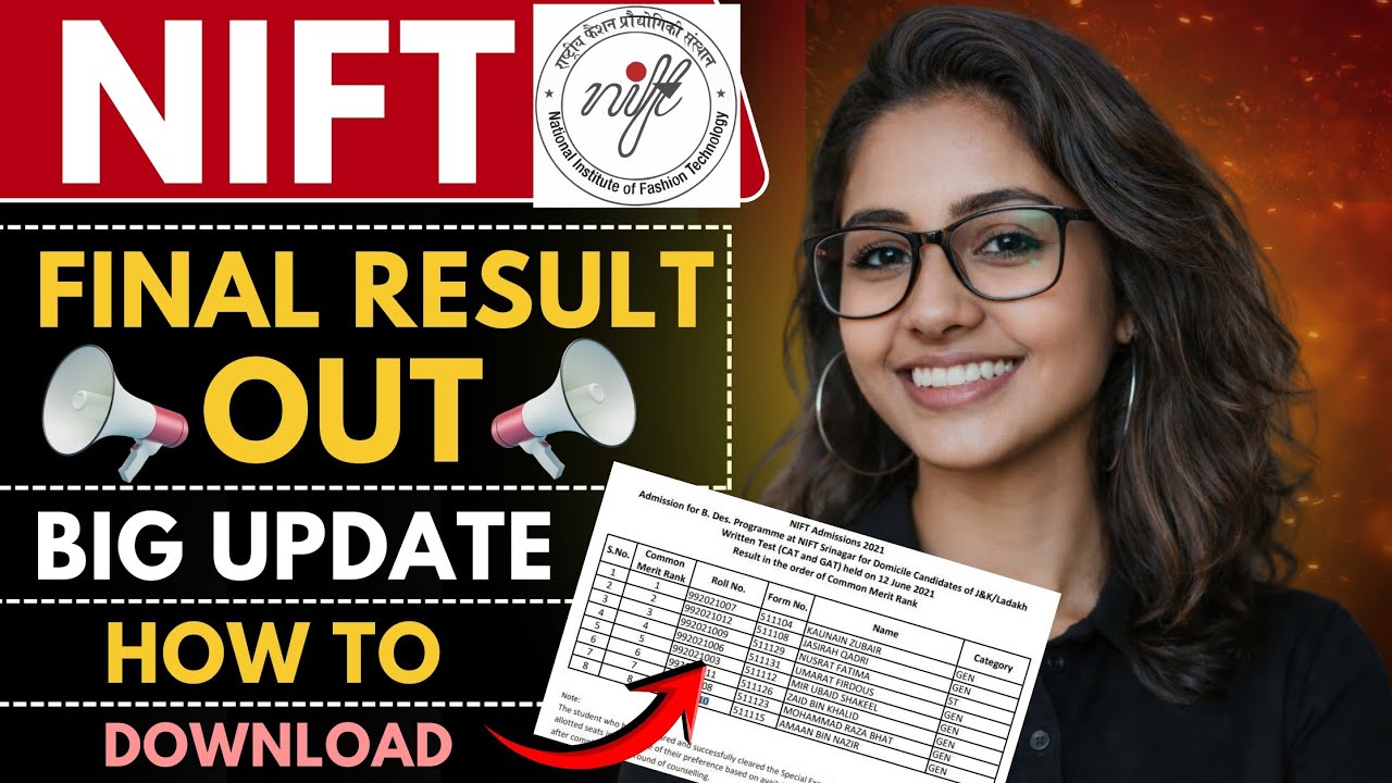 nift final result 2026 | how to check nift result 2026 | nift final result update