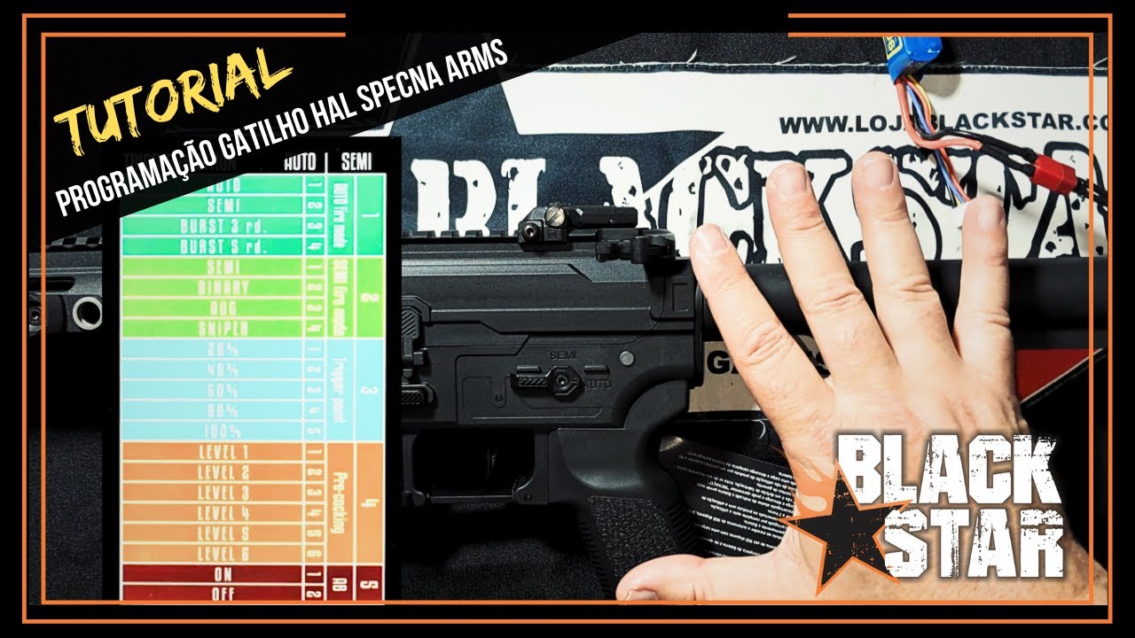 PROGRAMANDO O GATILHO ELETRÔNICO H.A.L. DAS AEG'S SPECNA ARMS!