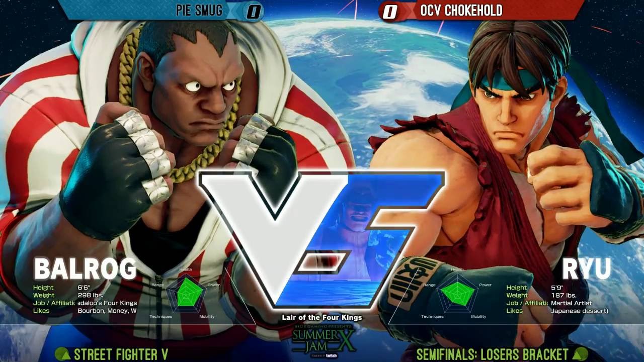 Street Fighter 5 Tournament: Summer Jam X Semis - PIE Smug (Balrog) v EMP KDZ (Ryu)