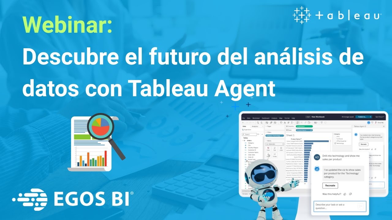 Webinar: Descubre el futuro del análisis de datos con Tableau Agent
