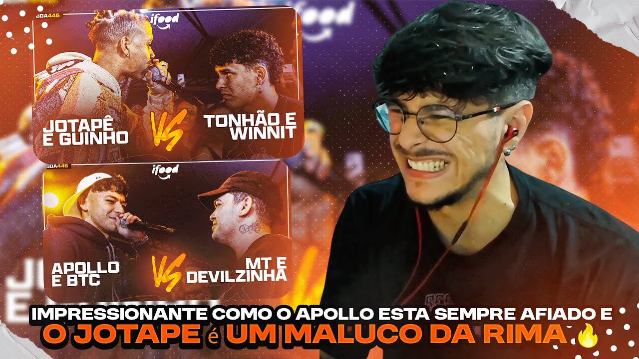ALAN REAGE A (INCRÍVEL!) JOTAPÊ E NEGROTE X TONHÃO E WINNIT + APOLLO E BTC X MT E DEVILZINHA | REACT