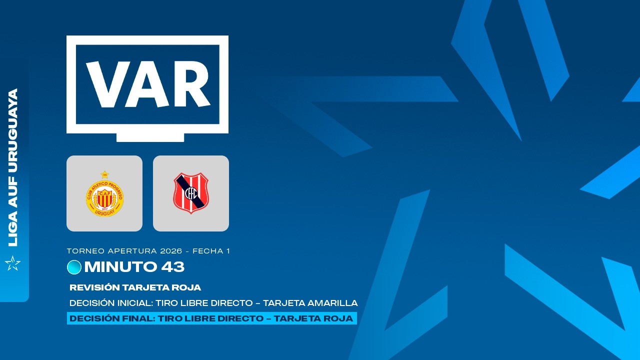 Revisión VAR | Torneo Apertura 2026 | Fecha 1 | Progreso vs Central Español (min 43)