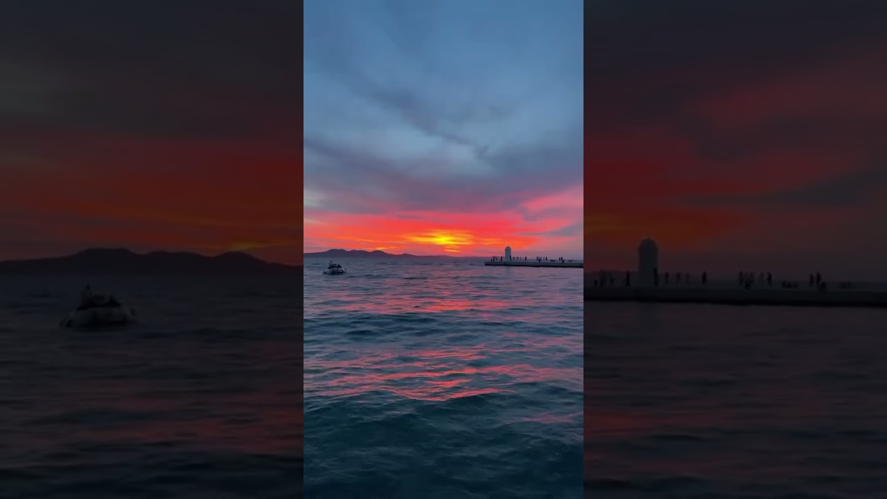 Incredible sunset from Zadar #sunset #zadar #croatia