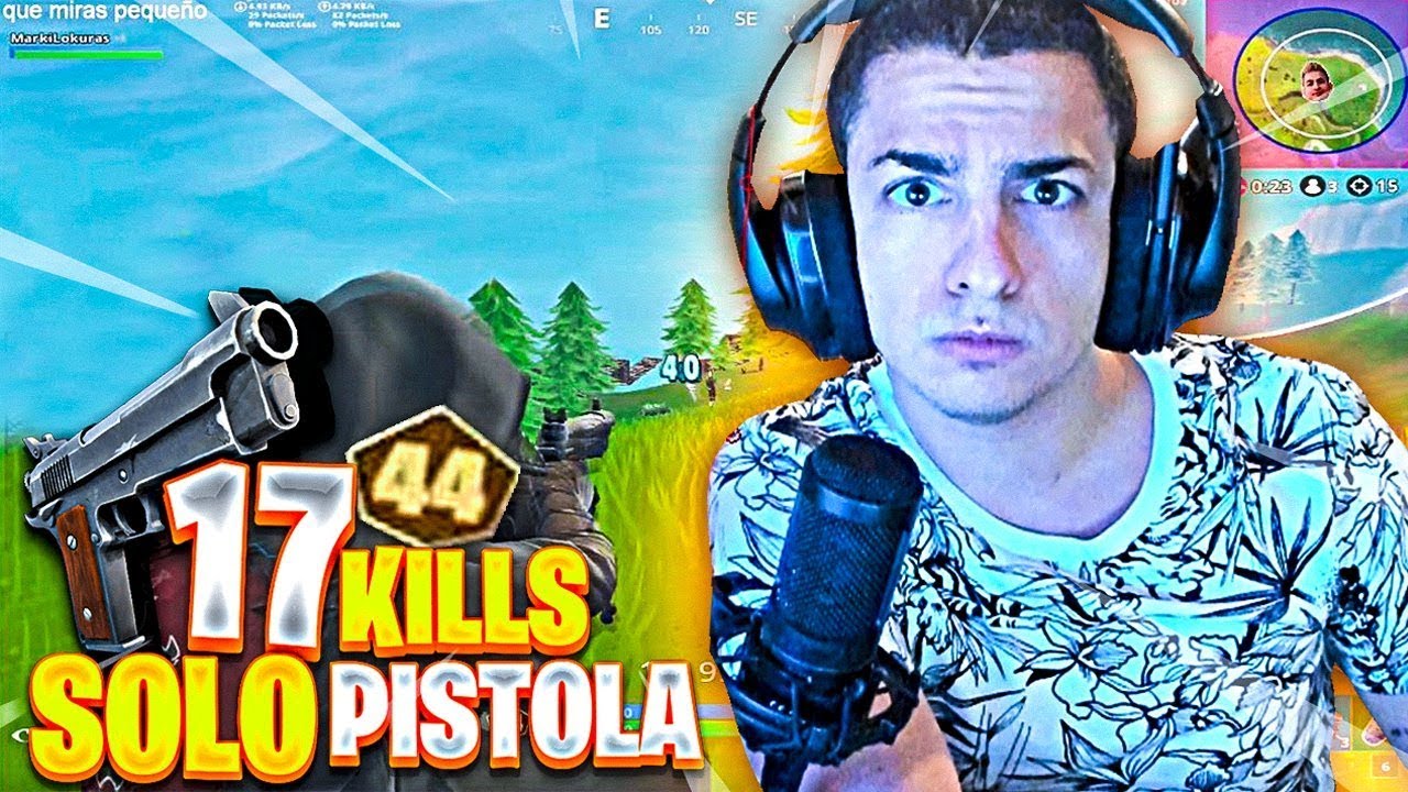 17 KILLS SOLO A PISTOLA GRIS EN UN TORNEO EN FORTNITE