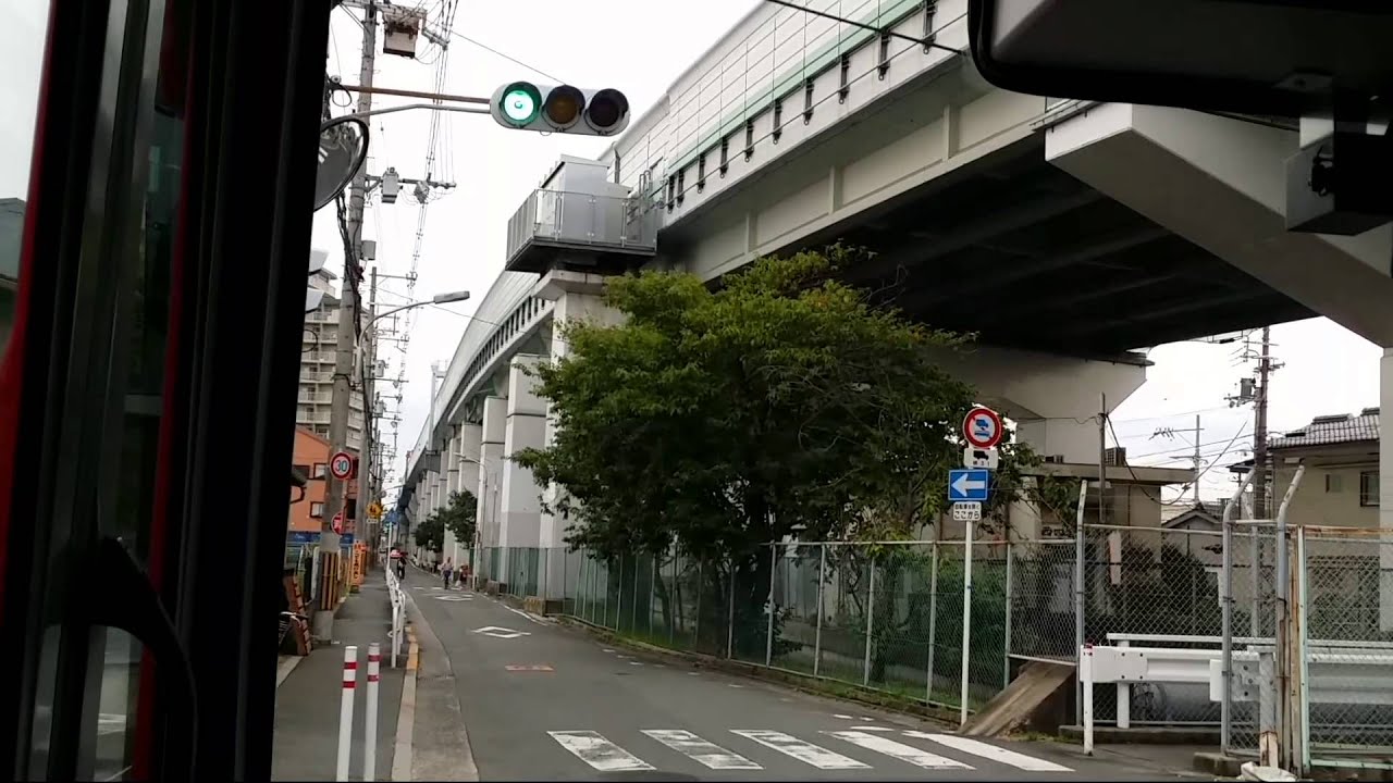 京阪バス タウンくる 守口市内循環線 八雲系統 前面展望 京阪守口市駅～八雲北住宅～京阪守口市駅