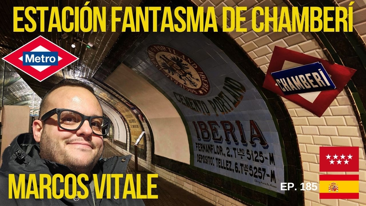 Los SECRETOS de la ESTACIÓN de METRO FANTASMA de CHAMBERÍ 👻🚇🇪🇸