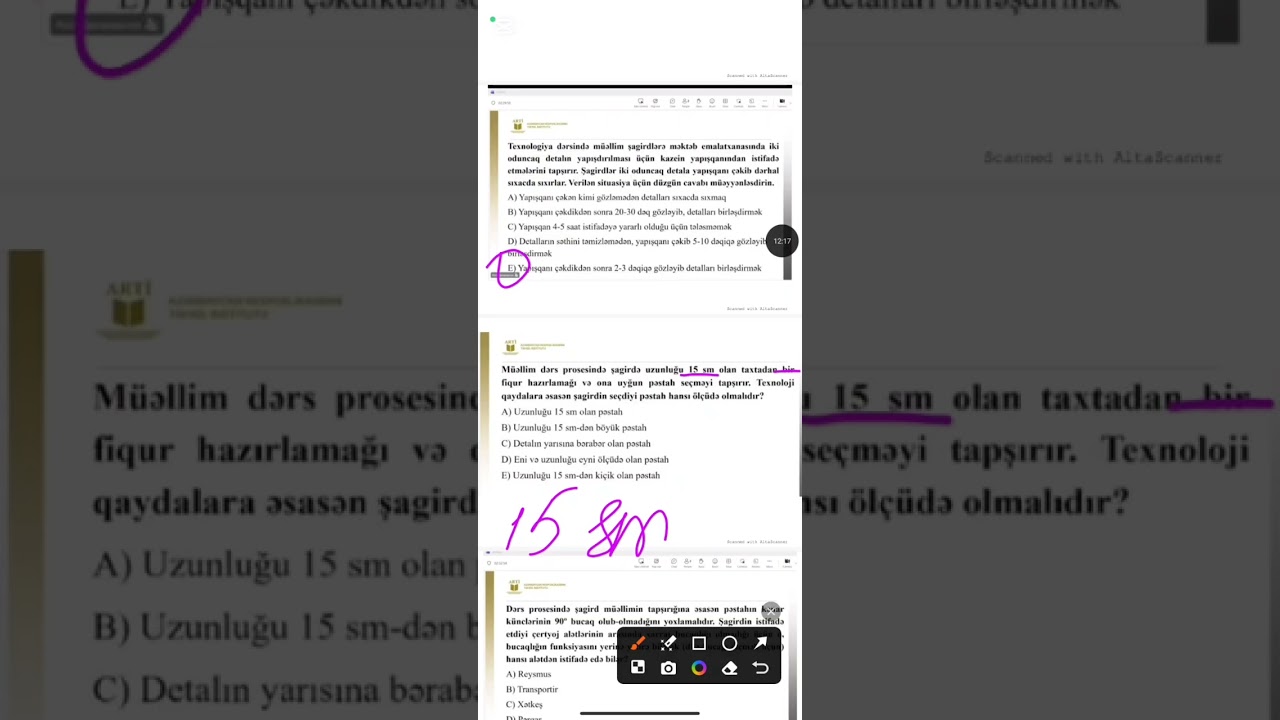 ARTİ sınaq 2-ci hissə. Texnologiya.   055-713-74-47