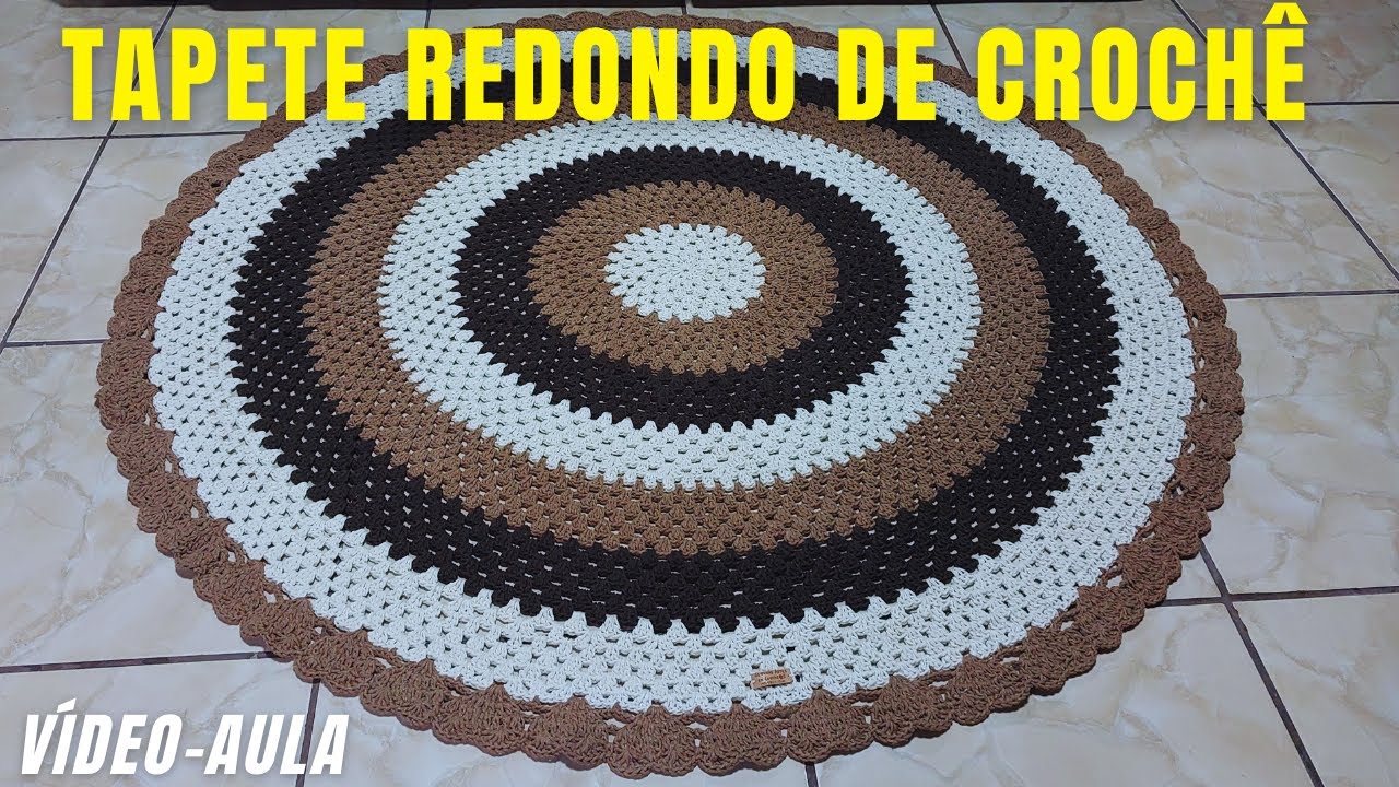 TAPETE REDONDO DE CROCHÊ