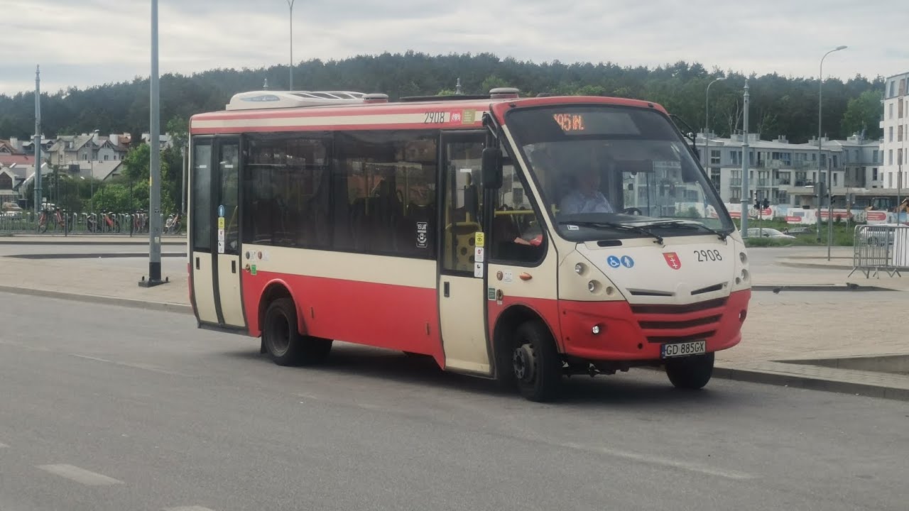 GAIT linia 195 kierunek Łostowice Świętokrzyska Iveco Daily 70C17 / Kapena Urby LE #2908